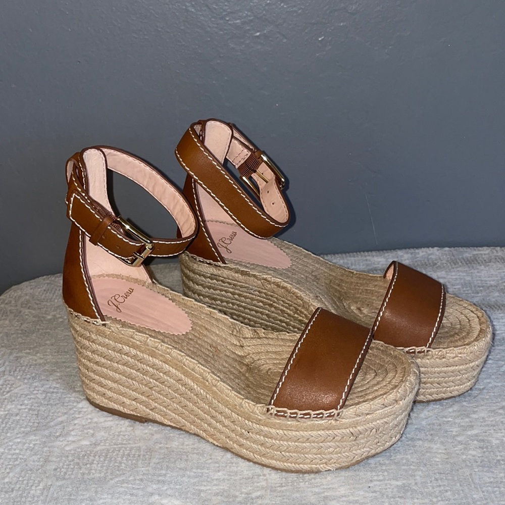 J. Crew wedge sandals
